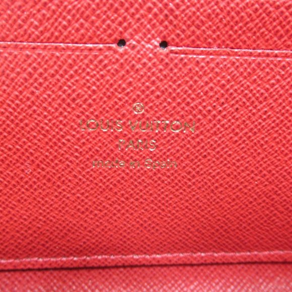 LOUIS VUITTON Portefeuille Clemence Long Wallet Damier Ebene Cerise Used - Picture 8 of 10